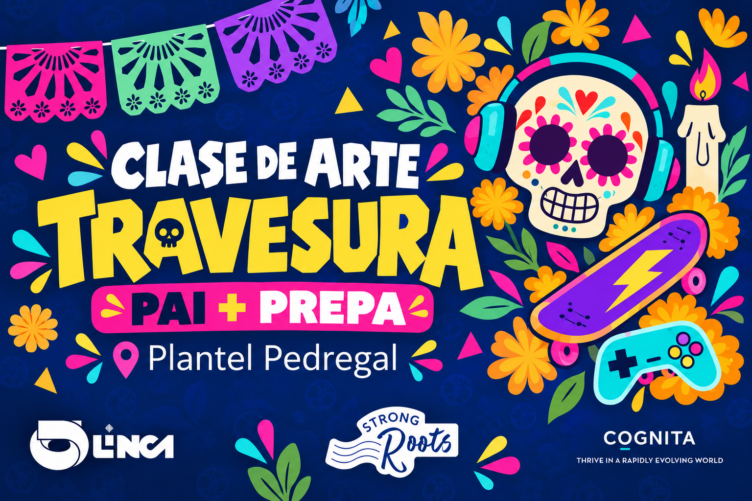 Clase de Arte y Travesura Halloween PAI y Prepa